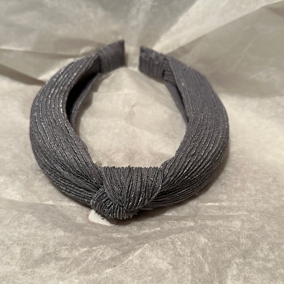 NWT! Anthropologie SUSIE KNOTTED HEADBAND Slate Blue Grey Gray - Picture 2 of 6